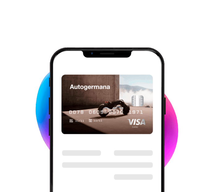 Tarjeta de Crédito Digital Autogermana Motorrad Digital VISA