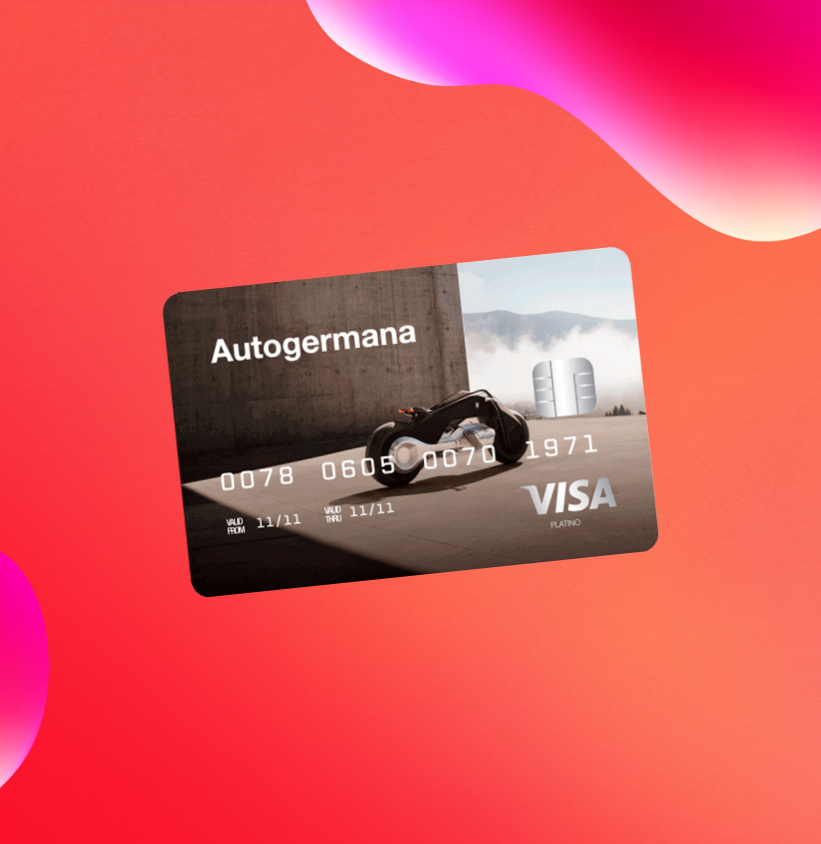 Tarjeta autogermana motorrad digital VISA