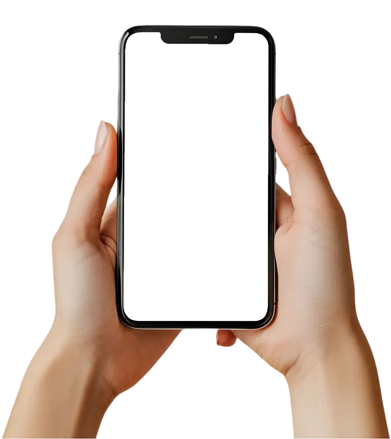 Manos sosteniendo un celular
