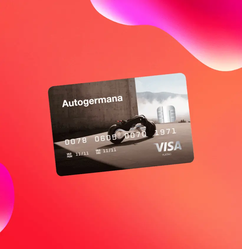 Tarjeta autogermana motorrad digital VISA