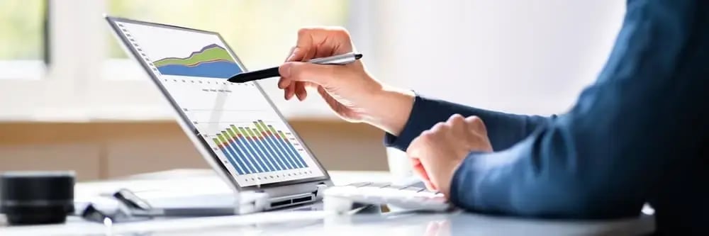 Medición de indicadores KPI en un tablero de control