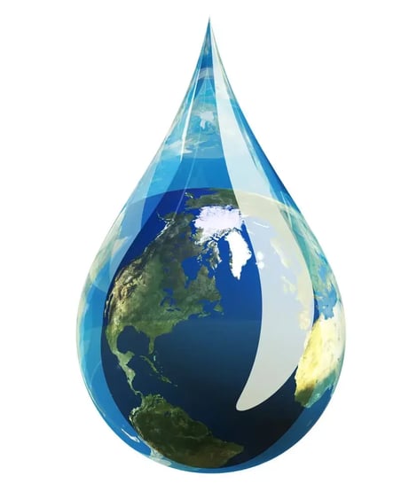 Gota de agua como símbolo de la vida