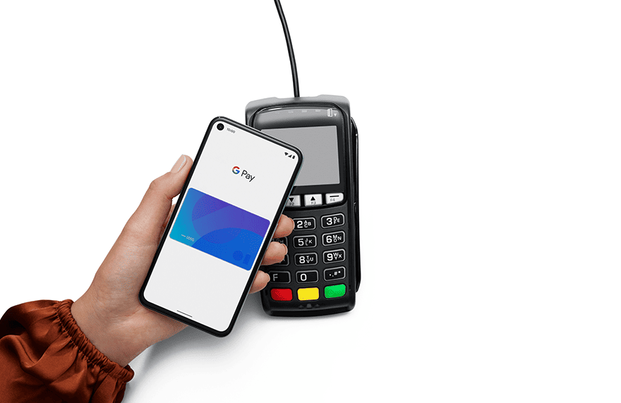 Pago con Google Pay usando la tarjeta de crédito garantizada Finandina