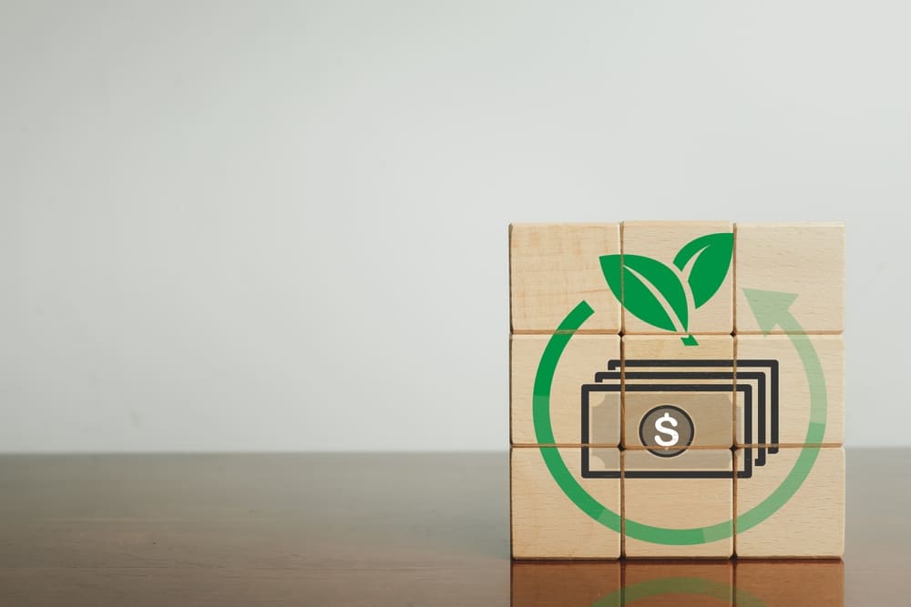 Concepto de bonos verdes: una alternativa de inversión sostenible para financiar proyectos ambientales.
